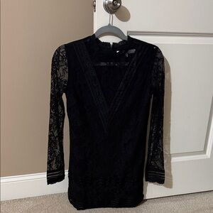 lovers and friends black lace long sleeve dresses Black Dresses